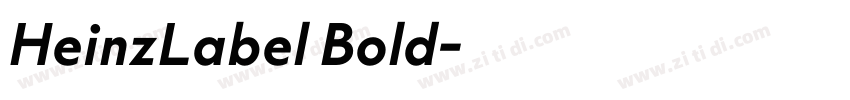 HeinzLabel Bold字体转换